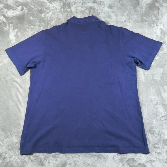 Peter Millar Polo Shirt Mens XL Blue Crown Finish Embroidered Stretch Golf - Picture 2 of 9